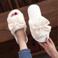 thumbnail image 6 of CHICVOMEY House Slippers for women Plush Memory Foam Indoor Shoes with Bow Cute Fuzzy House shoes, 6 of 8