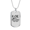 Military Chain (Gold), variant on Gone Hunting Dog Tag Necklace Stainless Steel 24" Chain Silver Tone or Gold Tone