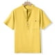 thumbnail image 5 of pstuiky camisetas para hombre, Camisa estilo cárdigan informal de manga corta con cuello vuelto y botones de color liso para hombre ropa de hombre xl, 5 of 7