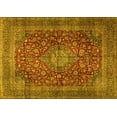 thumbnail image 1 of Ahgly Company Indoor Rectangle Medallion Yellow Traditional Area Rugs, 4' x 6', 1 of 4
