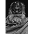 thumbnail image 2 of AL Farsi, Haitham 23x32 White Modern Wood Framed Museum Art Print Titled - Indian Dark Face, 2 of 4