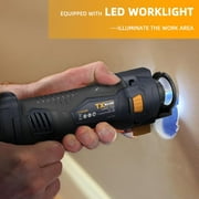 MAXXT Cordless Drywall Cut Out Tool, 20V Drywall Rotary Saw 28000 RPM with 2.0Ah Battery and Quick Charger, for Plywood/Wood/Drywall(Included 2 Bits)