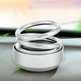 thumbnail image 4 of Miangastore Rotating Car Diffuser Dashboard Ornaments Silver 1Set 2.5In, 4 of 9