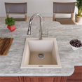 thumbnail image 4 of Pemberly Row Biscuit 17" Drop-In Rectangular Granite Composite Kitchen Prep Sink, 4 of 9