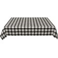 thumbnail image 5 of Rectangle Tablecloth 60x84 Inch, Vintage Black White Checkered Rectangle Table Cover Stain Resistant Tabletop Covers Dining Table Tablecloths for Party, Wedding, Cocktail, Banquet, Festival, 5 of 8