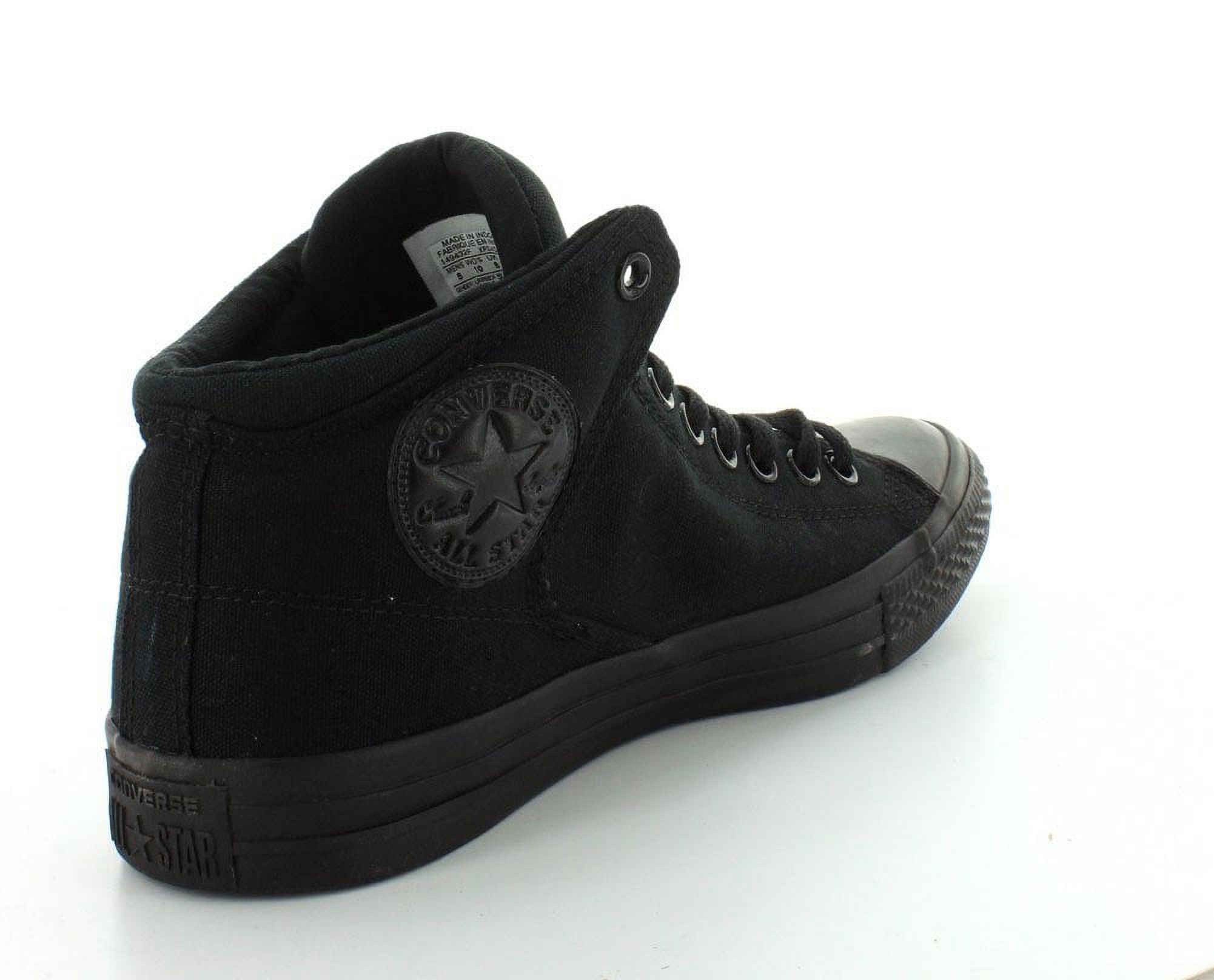 Converse Men's Street Canvas High Top Sneaker, Black/Black/Black, 12 M US - image 5 of 5