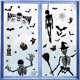 thumbnail image 1 of Juego de 9 pegatinas de esqueletos divertidos para Halloween con decoración de pared y ventana para una fiesta espeluznante y divertida, 1 of 8