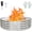 4FT, variant on 36 Inch Round Fire Pit Ring, Heavy-Duty Galvanized Fire Ring for Outdoor Bonfires, Backyard & Camping, Rust-Resistant & Easy Assembly (3x3x1 FT)