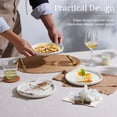 thumbnail image 5 of Vesteel Dinner Plates Set of 6, 7.9inch Ceramic Stoneware Sets for Home Restaurant, Farmhouse Dinnerware for Serving Steak, Pizza, Dishwasher & Microwave Safe, 5 of 8