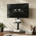 thumbnail image 6 of FITUEYES Modern Universal Floor TV Stand for TVs up to 80 inch Iron Base,Hold Up To 110 Lbs, 6 of 7