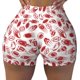 thumbnail image 2 of Fotbe Red Football Shorts Sin Costuras – Shorts Deportivos de Cintura Alta para Mujer, Elásticos para Gimnasio, Yoga, Running o Ciclismo-X-Large, 2 of 8