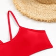 thumbnail image 6 of LIUJUNSHOP Women's Solid Spaghetti Strap Bralette Bikini Set Two Piece Swimsuit, 6 of 7