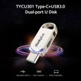 thumbnail image 2 of Lenovo thinkplus TYCU301 32GB Tipo-C USB3.0 Disco U de doble puerto Unidad flash USB de me Abanopi U disco, 2 of 5