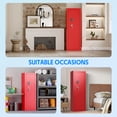 thumbnail image 5 of Sapital Biometric Rifle & Shotgun Safe, Heavy Duty Assembled Steel Gun Cabinet, Red, 5 of 6
