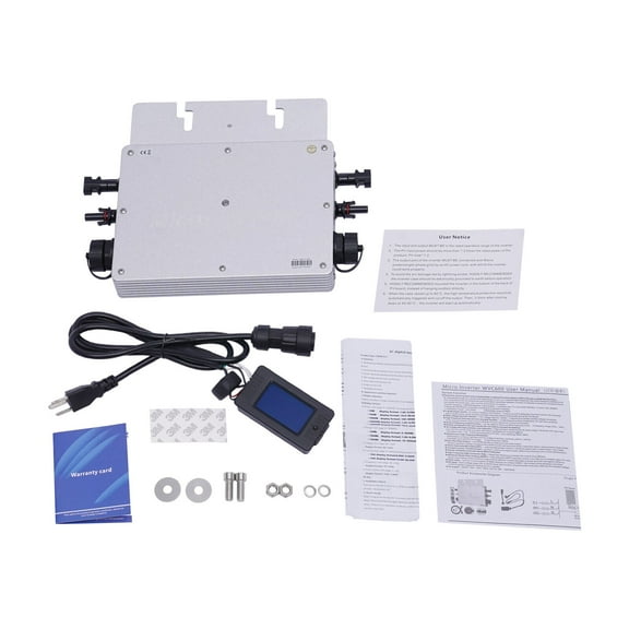 HiKaRiGuMi 700W Solar Grid Tie Micro Inverter IP65 Digital Control 17-50V Silver