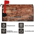 thumbnail image 6 of Old Brick Wall Mailbox Cover Red Stone Wall Vintage Texture Retro Grain Magnetic Mailbox Covers Standard Size 18x21 Inch Farmhouse Mail Box Wraps Post Letter Box Cover for Yard Garden, 6 of 6