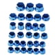 thumbnail image 4 of 30 piezas prácticas de cubierta y tapa de tornillo de perno de enchufe de motocicleta, Azul, 4 of 9