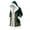 Green, variant on Christmas Men's Santa Trench Coat Trendy Plush Coats Long Peacoats Xmas Long Hooded Cardigans Green XXXL