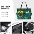 thumbnail image 2 of Kdxio Green Gold Glitter for Beach Bag for Women Large Beach Tote Bag Waterproof Sandproof Swim Bag with Zipper Pockets Beach Vacation Travel, 2 of 6