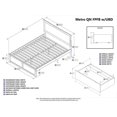 thumbnail image 4 of Leo & Lacey Urban Queen Storage Platform Bed in Walnut, 4 of 4