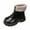 /g1Black230, variant on MEZZALL Toddler Girls Boots Warm And Soft Sole Toddler Kids Winter Fall Fashion Comfortable And Cozy Children Footwear Durable Design Ideal Everyday Wear Boho Outdoor Solid Color Shoes