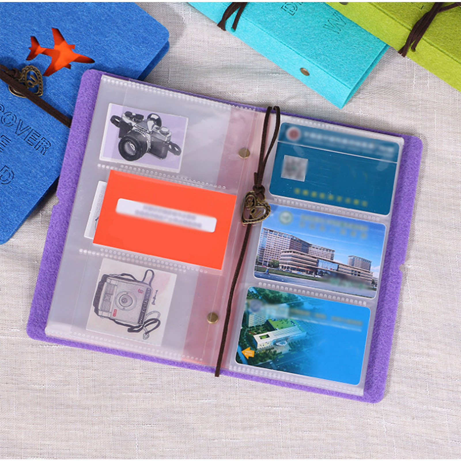 Felt 3 Inch Creative Album Word Card Bank Card Collection Album Pola 