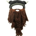 thumbnail image 2 of Creative Barbarian Knit Beard Hat Funny Knit Cap Wig Beanie Hats Beard Facemask Creative Barbarian Knit Beard Hat Funny Knit Cap Wig, 2 of 5