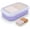Clear&purple, variant on IGETTOCO Enhanced Leakproof Silicone Travel Shampoo bar Holder Shampoo and Conditioner Bar Container Soap Box for Handmade Soap Shatterproof Soap Holder for Save Soap (Clear&Violet)
