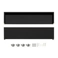 thumbnail image 5 of Wall Mounted Entryway Coat Rack with Decorative Ledge Shelf and Hooks - Black, 5 of 17
