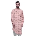 thumbnail image 1 of Atasi Kurta Traditionnel en Rayonne Imprimée à Col Mandarin pour Hommes Chemise Décontractée, 1 of 6