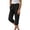 Black, variant on Women's Effortless Everyday Casual Pants With Classic Solid Color Midi Fit Non Static Non Non Ingredient Labeling Soft Knit Comfort For All Day Wear Stretchy Business Casual Pants for Women