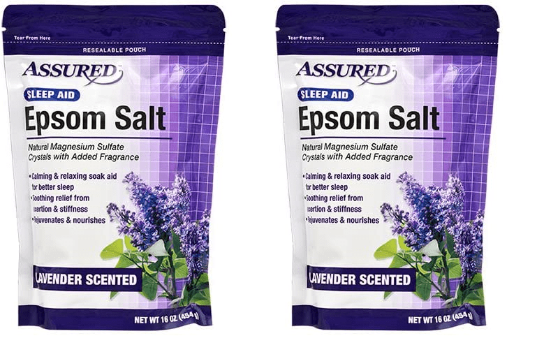 Assured Epsom Salt, Lavender Scented 16-oz. Per Packs (2 Packs)
