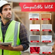XFasten Super Strong Duct Tape, White, 3 x 30 Yards, Waterproof Duct Tape for Outdoor, Indoor, School and Industrial Use