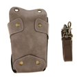 thumbnail image 3 of ziyahi Leather Barber Scissors Shears Combs Clips Tools Holder Pouch Waist Bag Gray, 3 of 9