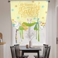 thumbnail image 3 of Happy Easter Balloon Curtains 63 Inch Length for Living Room/Bedroom, Rabbits Eggs Spring Daisy Floral Grass Yellow Rod Pocket Privacy Door Curtains Decorative Tie Up Shade for Window 52"x63", 3 of 8