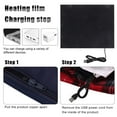 thumbnail image 4 of Clearance! Pedty Warm Blanket Twin Size Electric Heated Blanket 1Pc Use Warm Portable Office Heated Car Heater Usb Electric 5V Blanket Winter Cover Blanket Multicolor, 4 of 6