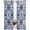 Dark Blue, variant on Navy Blue Boho Semi Sheer Window Curtains 63 Inches Long, Ehtnic Abstract Art Modern Geometric Rod Pocket Voile Chiffon Curtain Light Filtering Drapes for Living Room, Kitchen, 52"x63", 2 Panels