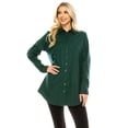 thumbnail image 4 of Haute Edition Women's Long Button Down Flannel Tunic Shirt with Plus, 4 of 4