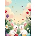 thumbnail image 4 of LUUFILx Easter Bunny Flower Banner Backdrop Spring Party Decor Egg Decorations Birthday Happy Photography Props Background Banners Baby Shower, 4 of 8