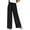 4658-Black, variant on TIYOMI Plus Size Wide Leg Pants for Women Black Elastic High Waisted Pants Drawstring Casual Summer Pants With Pockets XL 14W 16W
