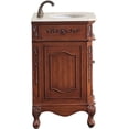thumbnail image 5 of Elegant Decor Danville 27" Single Marble Top Bathroom Vanity in Teak, 5 of 17