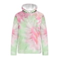 thumbnail image 3 of SHTXOZHI Men's Tie-Dye Hooded Sweatshirts Long Sleeve Drawstring Fashion Pullover Tops with Pocket, 3 of 3