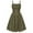 Olive Green, variant on TFEOQRY Women's Renaissance Dress Spaghetti Straps Ruffled Neckline Corset Lace Up Front Tiered Skirt Outfit Purple