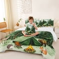 thumbnail image 4 of Catabedysis Green Camping 7-Piece Twin Bedding,Wild Animal Bear Deer Bedding Comforter Set For Boys,Multicolor,Reversible, 4 of 7