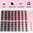 thumbnail image 4 of Kit de racimos de pestañas Fyonas Lash Manga C Curl, 80 unidades con pegamento, 4 of 8