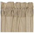 thumbnail image 5 of Drevy Sawyer Mill Ticking Striped Cotton Farmhouse Curtains Rod Pocket Tie Back(s) Panel Pair, Charcoal, 5 of 6