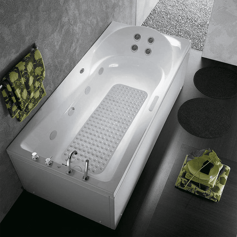 Suptree Non-Slip Bathtub Mat with Suction Cups, Gray photo 3