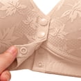 thumbnail image 5 of Liuchenyi Strapless Bra Jelly Bras for Women No Underwire Comfort Wireless Push Up Bras Seamless Scalloped Lift Everyday Bralettes Khaki, 5 of 5