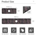 thumbnail image 3 of Yayeee Faucet Mat for Kitchen Sink 14.7" Diatomite Long Splash Guard Pad, Dark Gothic Floral, 3 of 7
