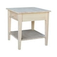 thumbnail image 4 of International Concepts Solid Wood Spencer End Table, Unfinished, 4 of 9